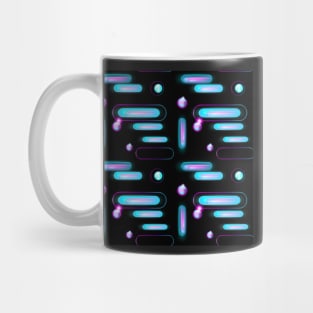 Neon Lines and Bubbles Mug